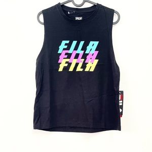 NWT! FILA Black Logo Tank Top!